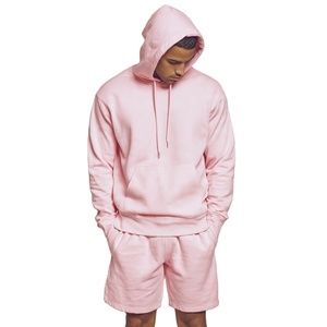 Spring <b>Shorts</b> <b>Set</b> Breathable Fleece Hoodie Jogger <b>Shorts</b> <b>Set</b> Men Loose High Waist Polyester/Cotton Outdoor Sweat <b>Shorts</b> - Product Image 1