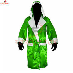New Design Fashionable Boxing Robe Full Length Custom Design Boxing Robe With Hood Best Quality Boxing Robe - Product Image 4