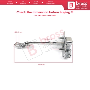 สายรัดจำกัดการเปิดประตูหลัง BDP1264 สำหรับ Megane MK1 ปี 1996-2003 รุ่น 7700828428 - Product Image 5