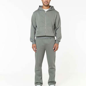 Conjunto Deportivo Personalizado para Hombre, 100% Algodón, Lavado Ácido, con Puños en los Tobillos y Cintura Elástica, para Producción en Masa - Product Image 3