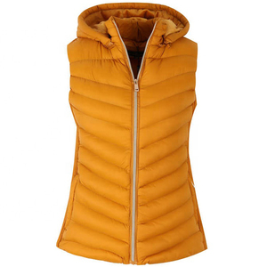 Chaleco acolchado para montar a caballo con cremallera para mujer, nueva moda para mujer, a prueba de viento, negro, con cuello levantado, manga larga, ropa de invierno - Product Image 1