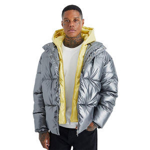 Nouveau design de streetwear pour hommes, vestes bouffantes de haute qualité, vestes rembourrées pour hommes en matériel chaud à manches longues, OEM - Product Image 3