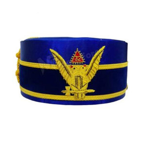Nuevo Sombrero Masónico Personalizado al por Mayor 2026, Sombrero Decorativo de Terciopelo con Logotipo Bordado Personalizado - Product Image 1