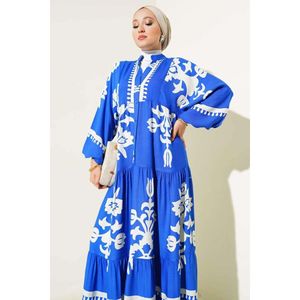 Robe à la cheville élastique à motifs ethniques Saxe - Product Image 3