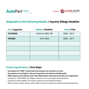 Engranaje de Bloqueo - Izquierdo para Hyundai Santa Fe - Product Image 2