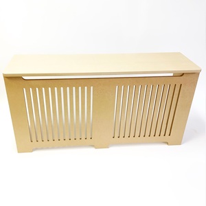Cache-radiateur en MDF au design moderne, durable et étanche, avec grille à lattes en bois décorative - Product Image 5