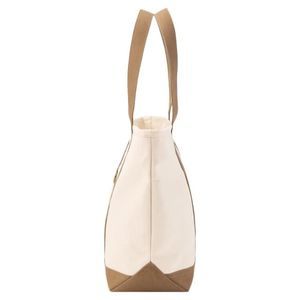 Sac fourre-tout en toile écologique haute capacité imprimé sur mesure poignée en coton réutilisable robuste fermeture à l'épaule Shopping - Product Image 2