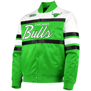 High Quality Polyester Satin <b>Bomber</b> <b>Jacket</b> Winter <b>Baseball</b> Varsity <b>Jacket</b> in XL Letterman Style Made in Pakistan - Product Image 5