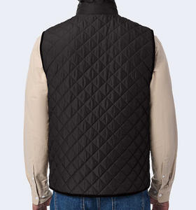 Gilet matelassé à capuche unisexe avec logo personnalisé, fermeture éclair intégrale, veste en polyester, séchage rapide, imperméable, réversible, confort et chaleur - Product Image 5