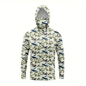 Sweat à capuche de pêche léger avec tissu évacuant l'humidité à manches longues Performance à séchage rapide et ajustement confortable pour les sports de plein air - Product Image 2