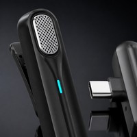 Kit de microphone cravate sans fil DX02 avec suppression du bruit, ensemble de micros à condensateur pour streaming, interviews et enregistrements