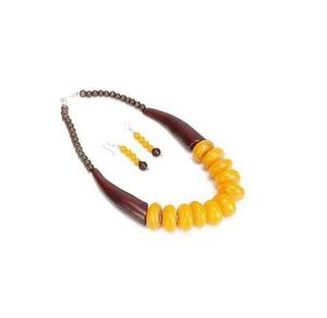 Collar de resina ecológico personalizable para mujer, estilos de moda con piedra principal de perla disponible en colores y diseños personalizados - Product Image 2