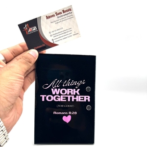 Últimas sostenible personalizado acrílico pestañas azulejos motivacionales corazón mariposa formas diseñadas para pinzas de pestañas al por mayor - Product Image 3