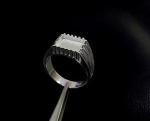 Solid 925 Sterling Silver 12mm Square Blank Bezel Setting Ring Good Ashes Resin Filling Eco Friendly Lead Nickel Free Jewelry - Product Image 3