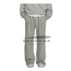 กางเกงวอร์มระบายอากาศของผู้ชายผ้าฝ้ายผ้าฟลีซแห้งเร็วยืดหยุ่นกลางแจ้งฟิตเนสออกแบบโลโก้ได้ตามต้องการ - Product Image 1