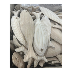 Decoración de pared de peces de madera antigua, pez colgante de madera pintado de Vietnam, decoración Náutica para interiores y exteriores, arte de pared, precio de fábrica - Product Image 2