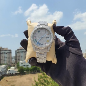 Reloj de Pulsera de Lujo para Hombre, con Diamantes de Moissanita de Acero Inoxidable, Estilo Bling, Completamente Engastado, VVS1, Regalo - Product Image 6