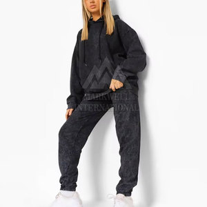 Sportswear High Quality Fashion Women Acid Wash Tracksuit Activewear <b>Running</b> Wear Tracksuit For Women - Product Image 4