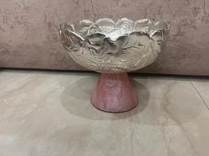 Cuencos Clásicos para Cocina, Hogar, Hotel, Restaurante, Frutas, Cuenco Redondo de Metal Plateado y Resina Hecho a Mano, Suministros para Hoteles - Product Image 4