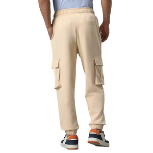 กางเกงขายาวผู้ชายแบบมีโลโก้สั่งทำพิเศษ กระเป๋าคู่ ทรงหลวม สไตล์คาร์โก้ เอวยางยืด มีเชือกผูก เอวยางยืด ทรงลำลอง - Product Image 3