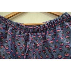 Conjunto de Pijama de Algodón para Mujer, Estampado Floral, Secado Rápido, Suave, Transpirable, Informal, de Lujo - Product Image 5