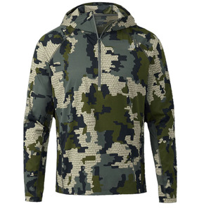 Nouveauté Sweat à capuche de chasse personnalisé respirant à demi-zip devant Hiver Séchage rapide Homme Coton Polyester Sweat à capuche - Product Image 1