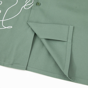 Breathable <b>High</b> Quality <b>Collar</b> Contrasting Button up Double Pocket Short Sleeve <b>Men's</b> <b>Shirt</b> Digital Printing <b>Shirt</b> - Product Image 4