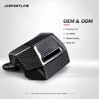 Cache-radiateur en fibre de carbone sergé brillant pour Yamaha MT-07 2014+