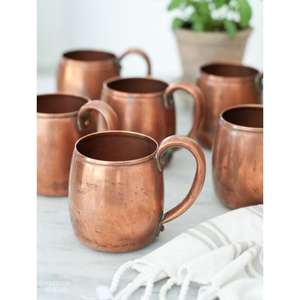 Taza de cobre con textura rústica para Moscú Mule Cocktail Bar Decor Fiestas en casa y servicio de bebidas al aire libre - Product Image 5