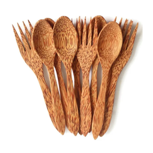 Couteau en bois de coco écologique lame naturelle polie pour manger, camping, coffret cadeau | Artisanat Artisanal Exportation de Vietnam - Product Image 3