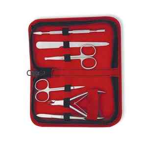 Kit de belleza de acero inoxidable de alta calidad de 6 piezas utilizado para manicura/pedicura. Disponible en diferentes diseños, colores y tamaños. - Product Image 5