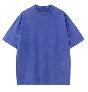 OEM 100% algodón para Puff impresión piedra ácido lavado sublimación peso pesado Vintage lavado camiseta para bordado de impresión DTG personalizado - Product Image 3