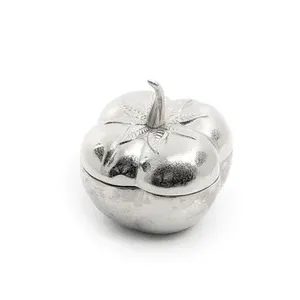 กล่องอลูมิเนียมหวานหรูหราทรงกลมที่มีดีไซน์ฟักทองระดับพรีเมี่ยมเหมาะสำหรับใช้ในโรงแรมในงานแต่งงานและที่โชว์ช็อคโกแลต - Product Image 4