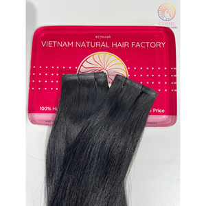 Raw Natural Straight Double Drawn Extensiones de cabello humano crudo vietnamita Extensiones de cabello vietnamita de alta calidad Precio al por mayor de fábrica - Product Image 3
