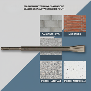 Ciseau plat Pro 20 x 250 mm pour béton, briques, matériaux de construction, ciseaux et poinçons de haute qualité - Product Image 4