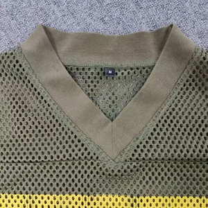 Camiseta de fútbol americano para hombre, camiseta recortada cuadrada, camiseta de fútbol Vintage de malla por sublimación - Product Image 2