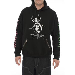 Sudadera con Capucha para Hombre, Corte Regular, Estampado de Araña y Tierra, Bolsillos con Cremallera Frontales, Estilo Deportivo, Tela de Felpa Francesa de Algodón, Invierno, Personalizada - Product Image 1