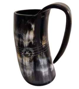 Tasse à boire en corne de buffle domestique directe d'usine la plus vendue Tasse à corne Viking de style religieux pour bière pour coups de feu - Product Image 3