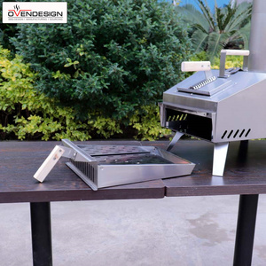 Envío rápido 13 pulgadas de <span class=keywords><strong>acero</strong></span> <span class=keywords><strong>inoxidable</strong></span> al aire libre fuego de madera horno de pizza precio de descuento 500 parrillas de <span class=keywords><strong>barbacoa</strong></span> de carbón hierro alimentado por Gas - Product Image 6