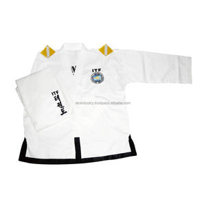 Uniforme ITF blanc 8oz Arts martiaux Wear Taekwondo vêtements de sport OEM Service Support adultes unisexe - Product Image 1