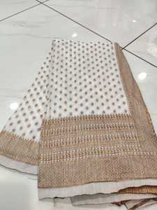 Saree élégant en nylon souple pour adultes Élégant et confortable pour les fêtes et tout événement - Product Image 2