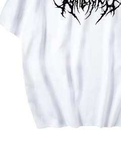 T-shirt surdimensionné personnalisé pour homme, imprimé graphique blanc, streetwear gothique, coton, manches courtes, été, décontracté, coupe ample, t-shirt tendance - Product Image 5