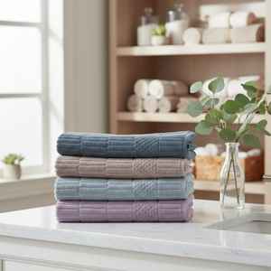 MYT-EX Serviette de bain extra large pour hôtel 100% coton turc 95x150cm 550 GSM Super absorbante Douce Durable Motif moderne Utilisation de luxe - Product Image 6