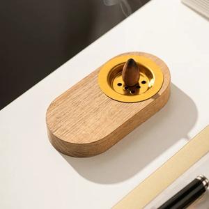 2025 New Simple <b>Wooden</b> Incense <b>Burner</b> Arabic Incense <b>Burner</b> <b>for</b> Therapeutic Use <b>for</b> Ramadan - Product Image 3
