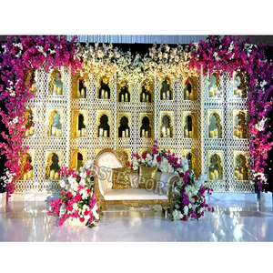 Marcos de fondo de espejo de diseñador para bodas indias y asiáticas Tendencias Paneles Jharokha de calidad premium Decoraciones Precios de venta Reino Unido - Product Image 3