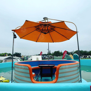 B2B inflable flotante barbacoa barco 6 personas agua parrilla Donut barco comedor perfecto para Resorts, restaurantes y planificadores de eventos - Product Image 5