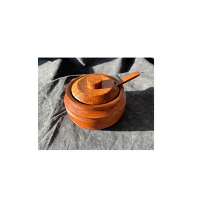 La última olla de azúcar de madera con tapa, contenedor, estante para condimentos de sal, ollas de sal de azúcar de madera, producto más vendido - Product Image 6