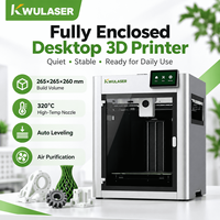 Imprimante 3D FDM haute vitesse entièrement fermée 600 mm avec nivellement automatique, hotend 320°C, plateforme PEI – Imprimante de bureau professionnelle