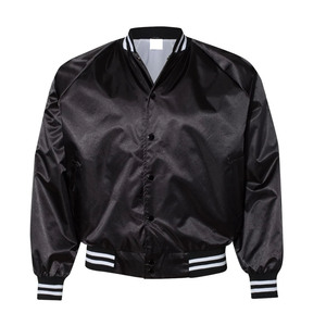 2024 nuevo modelo OEM bordado directo gran oferta chaqueta Bomber de satén de calidad superior para hombre - Product Image 2