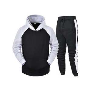 ผู้ชายชุดยาว 2 ชิ้นชุดลําลองชุดวิ่งกีฬาแขนยาวกีฬา Sweatsuits สําหรับผู้ชายถัก - Product Image 4